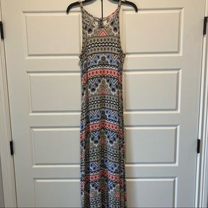 Old Navy Tribal Pattern Maxi Dress Size Medium